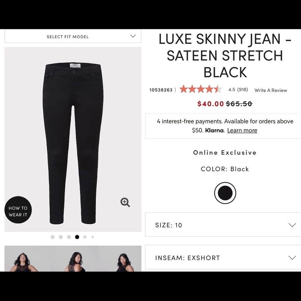 Torrid Luxe Skinny Jeans